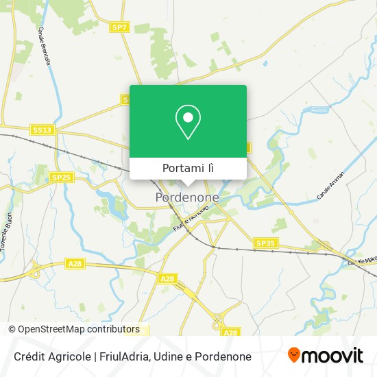 Mappa Crédit Agricole | FriulAdria