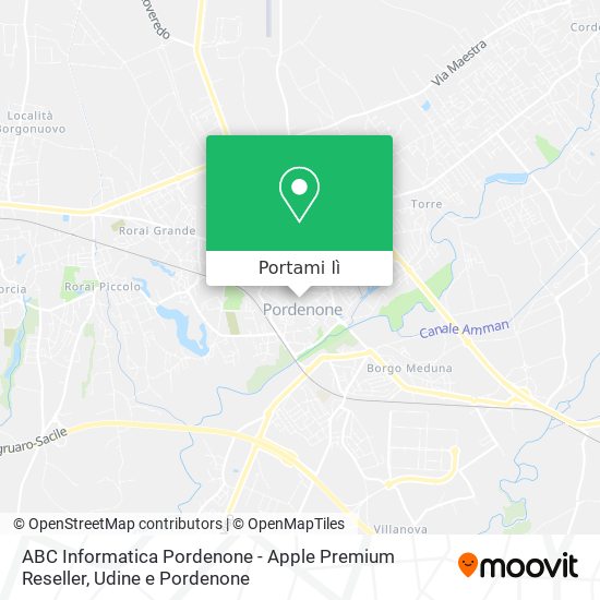Mappa ABC Informatica Pordenone - Apple Premium Reseller