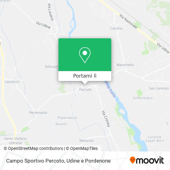 Mappa Campo Sportivo Percoto