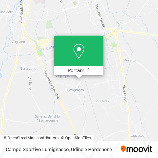 Mappa Campo Sportivo Lumignacco
