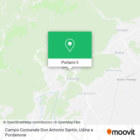 Mappa Campo Comunale Don Antonio Santin