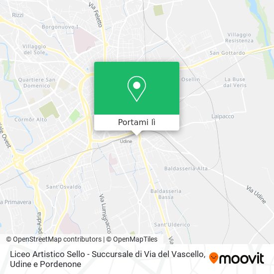 Mappa Liceo Artistico Sello - Succursale di Via del Vascello