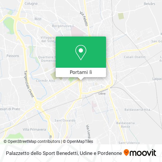 Mappa Palazzetto dello Sport Benedetti