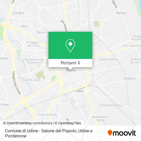 Mappa Comune di Udine - Salone del Popolo