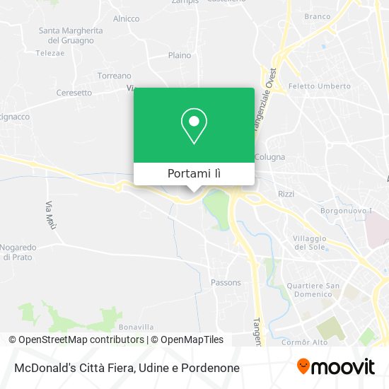 Mappa McDonald's Città Fiera