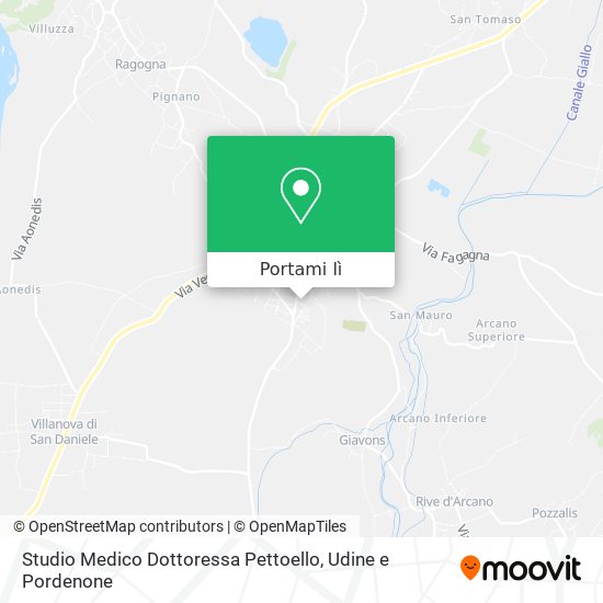 Mappa Studio Medico Dottoressa Pettoello
