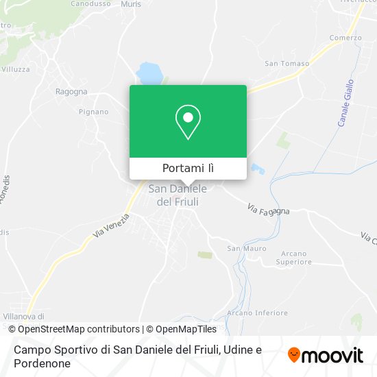 Mappa Campo Sportivo di San Daniele del Friuli