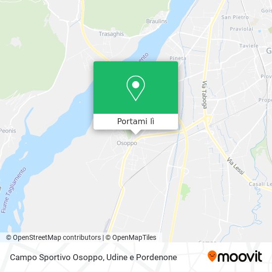 Mappa Campo Sportivo Osoppo