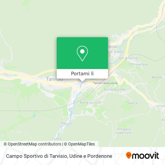 Mappa Campo Sportivo di Tarvisio