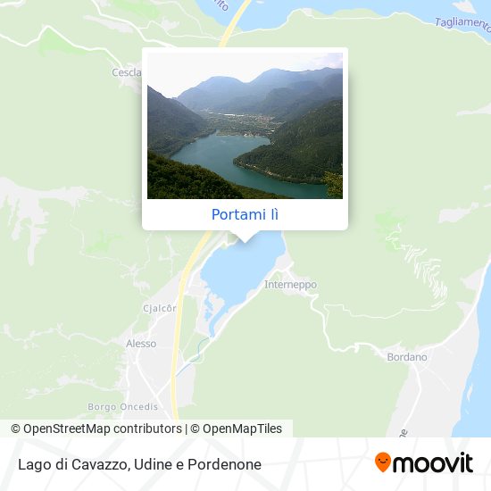 Mappa Lago di Cavazzo