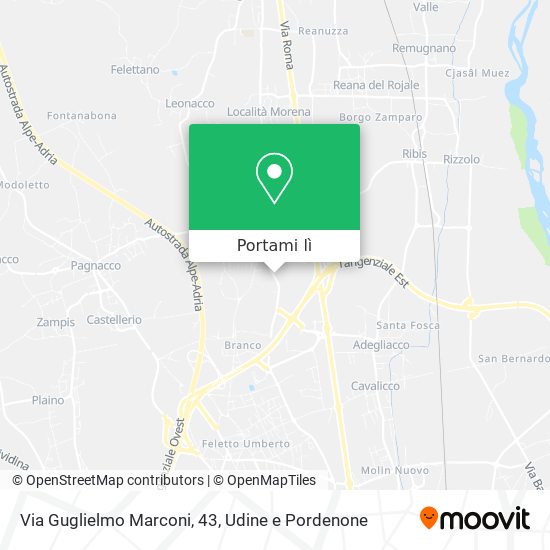 Mappa Via Guglielmo Marconi, 43