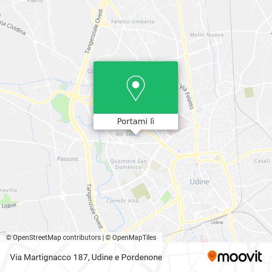 Mappa Via Martignacco 187
