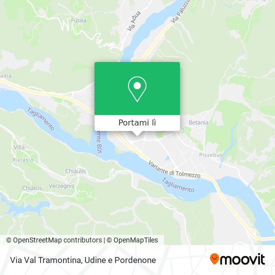 Mappa Via Val Tramontina