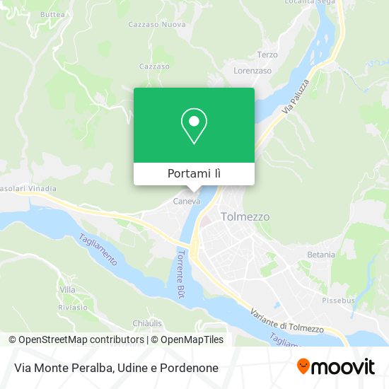 Mappa Via Monte Peralba