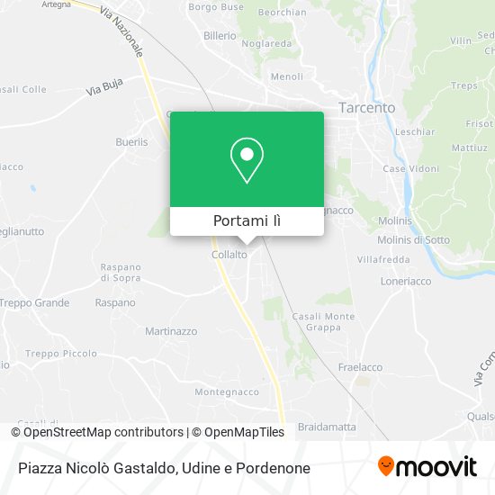 Mappa Piazza Nicolò Gastaldo