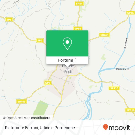 Mappa Ristorante Farroni, Piazza Vittorio Emanuele, 26 33038 San Daniele del Friuli