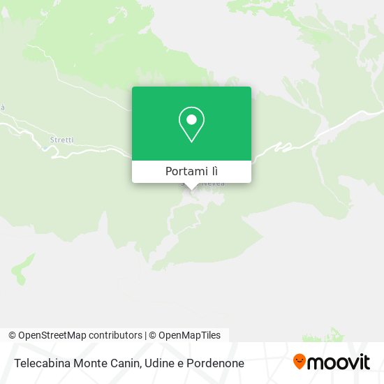 Mappa Telecabina Monte Canin