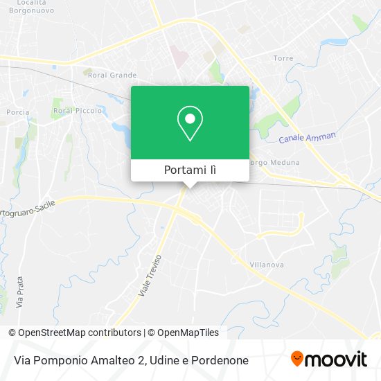 Mappa Via Pomponio Amalteo 2