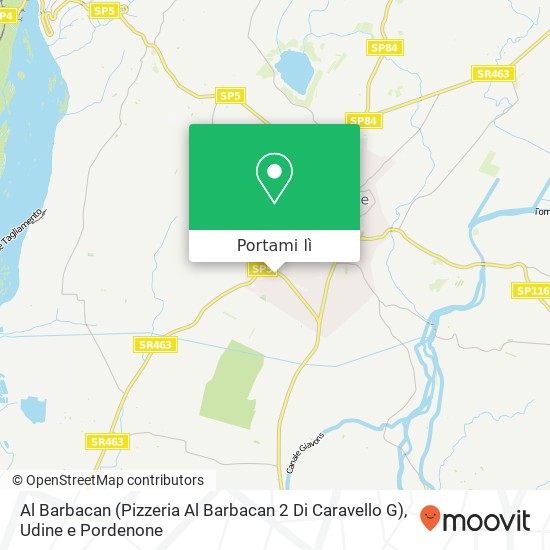 Mappa Al Barbacan (Pizzeria Al Barbacan 2 Di Caravello G)