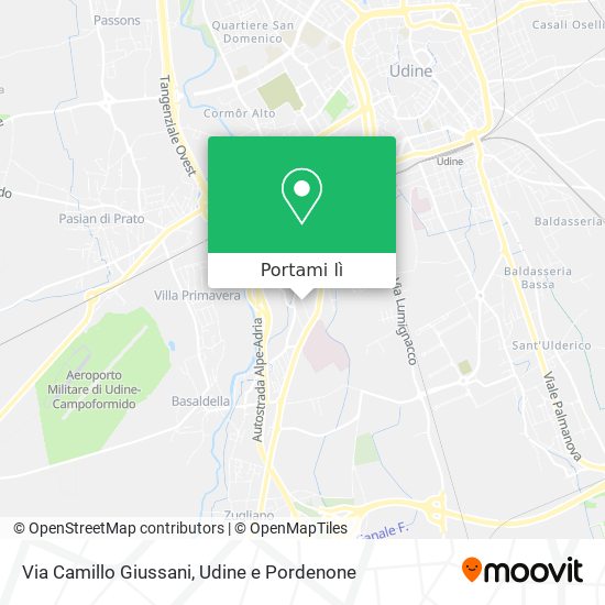 Mappa Via Camillo Giussani