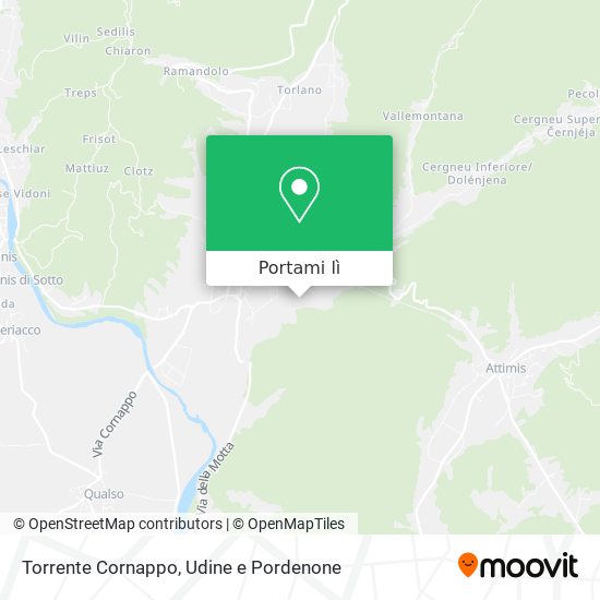 Mappa Torrente Cornappo