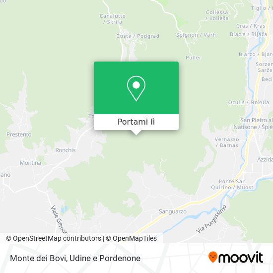 Mappa Monte dei Bovi