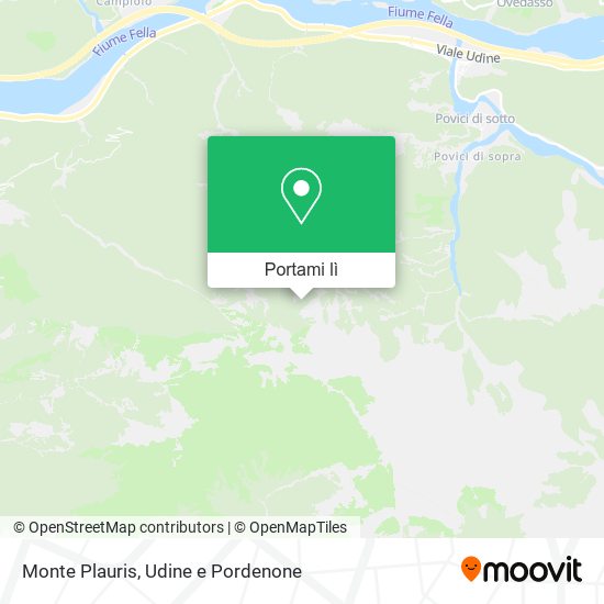 Mappa Monte Plauris