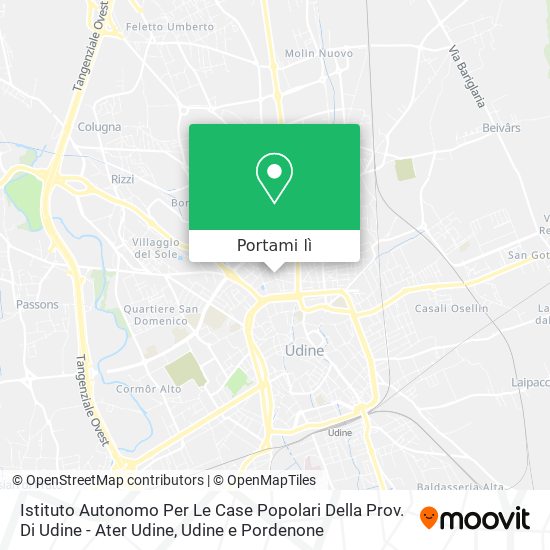 Mappa Istituto Autonomo Per Le Case Popolari Della Prov. Di Udine - Ater Udine