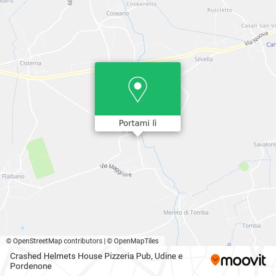 Mappa Crashed Helmets House Pizzeria Pub