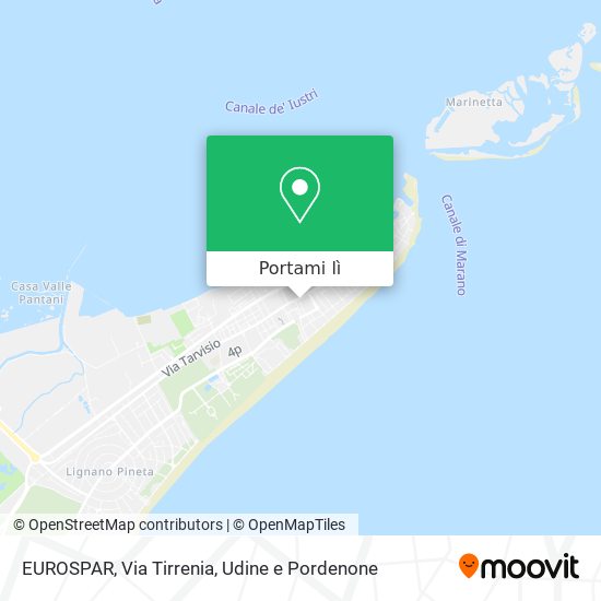 Mappa EUROSPAR, Via Tirrenia