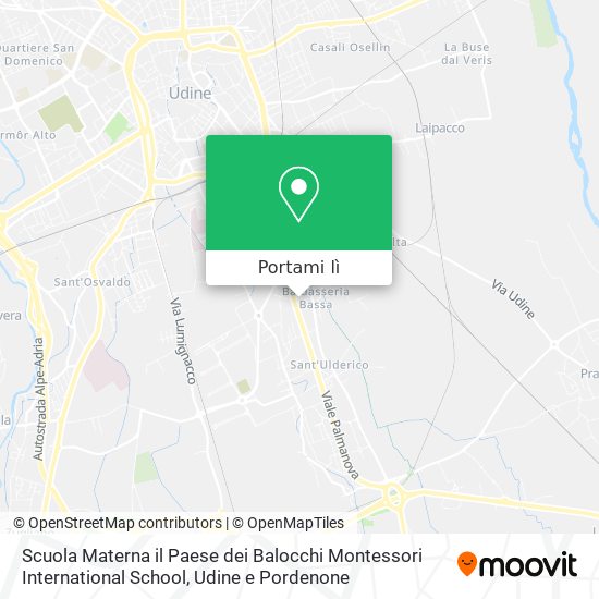 Mappa Scuola Materna il Paese dei Balocchi Montessori International School