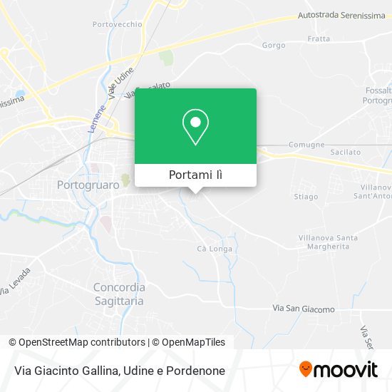 Mappa Via Giacinto Gallina