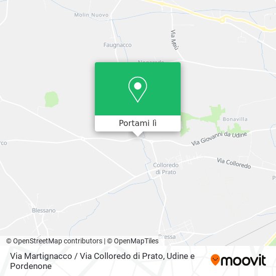 Mappa Via Martignacco / Via Colloredo di Prato