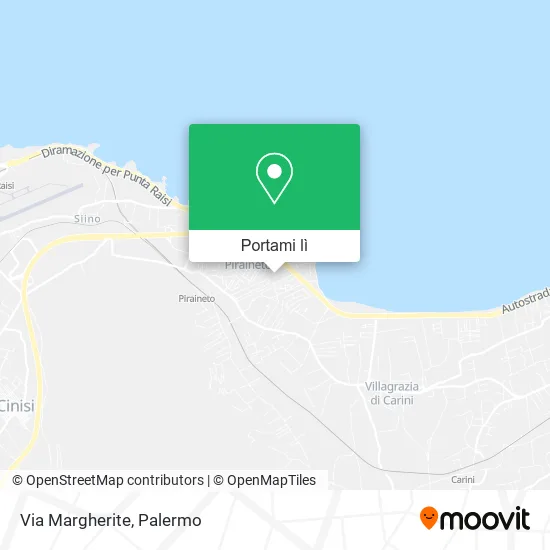 Mappa Via Margherite