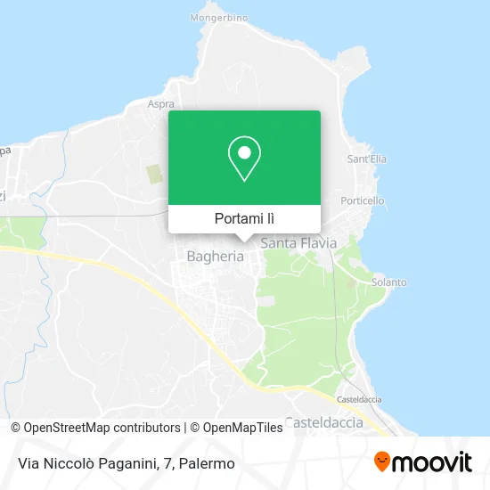 Mappa Via Niccolò Paganini, 7