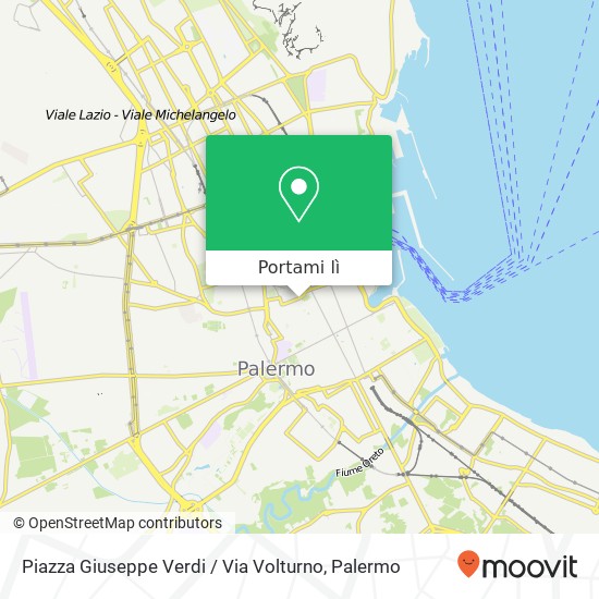 Mappa Piazza Giuseppe Verdi / Via Volturno