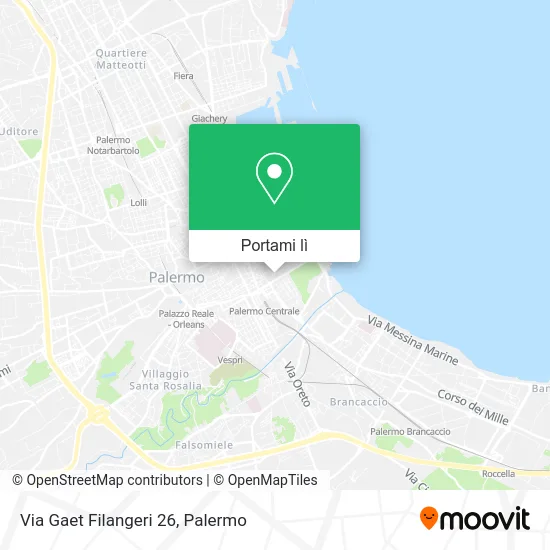 Mappa Via Gaet Filangeri  26