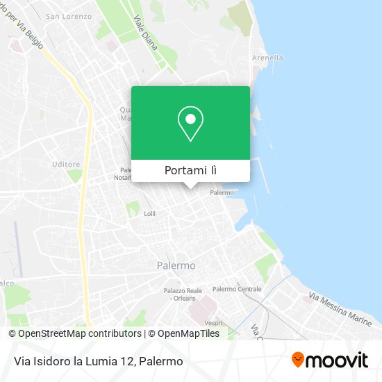 Mappa Via Isidoro la Lumia  12
