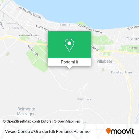 Mappa Vivaio Conca d'Oro dei F.lli Romano