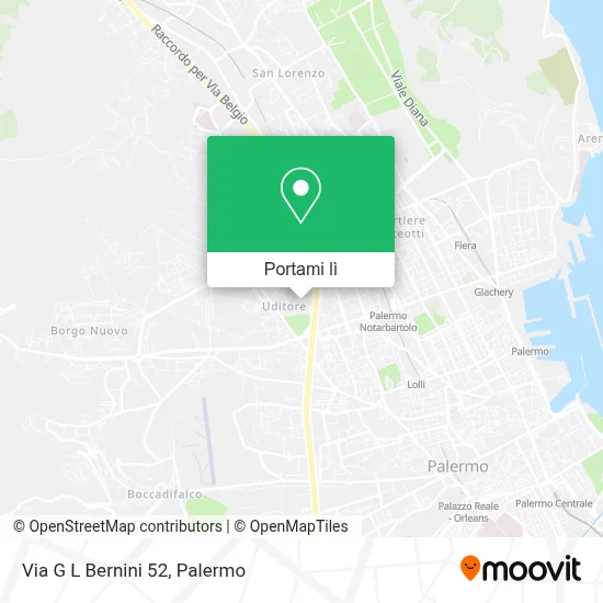 Mappa Via G  L  Bernini  52