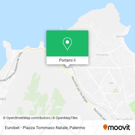 Mappa Eurobet - Piazza Tommaso Natale