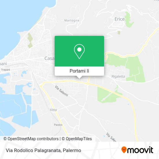 Mappa Via Rodolico Palagranata