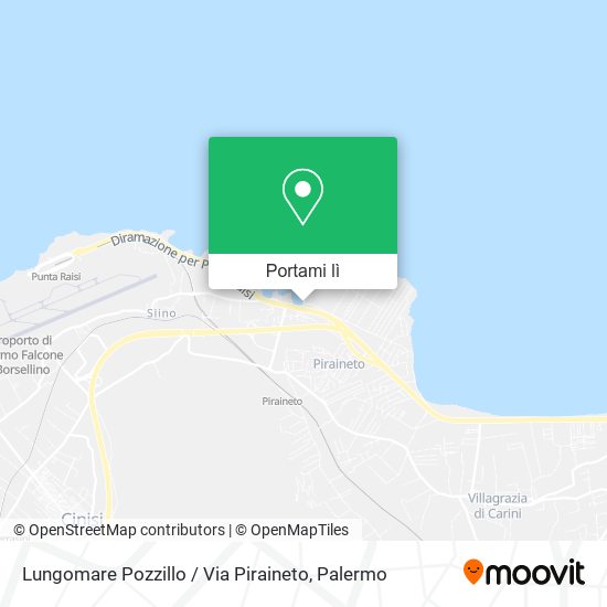 Mappa Lungomare Pozzillo / Via Piraineto