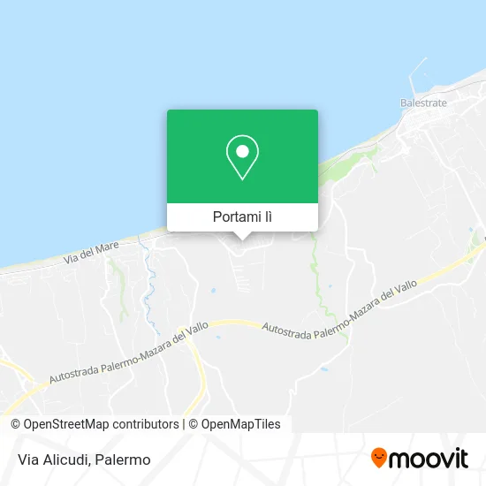 Mappa Via Alicudi