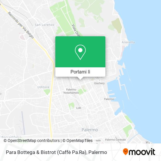 Mappa Para Bottega & Bistrot (Caffè Pa.Ra)