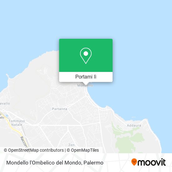 Mappa Mondello l'Ombelico del Mondo