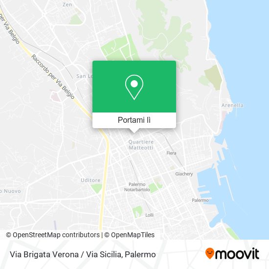 Mappa Via Brigata Verona / Via Sicilia