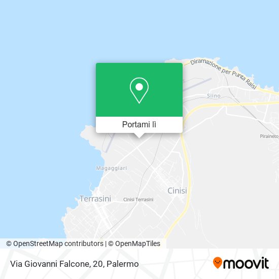 Mappa Via Giovanni Falcone, 20