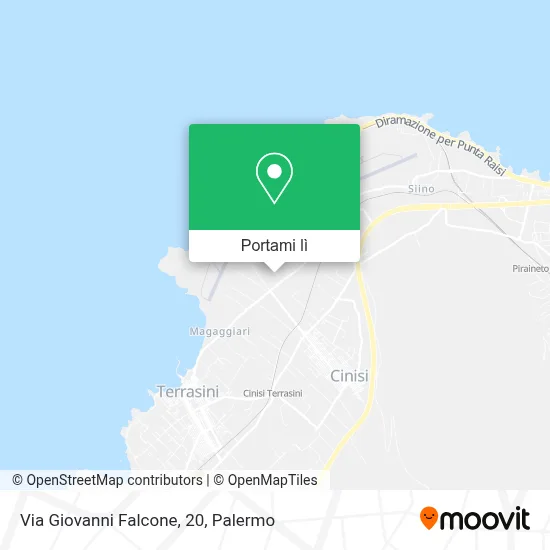 Mappa Via Giovanni Falcone, 20