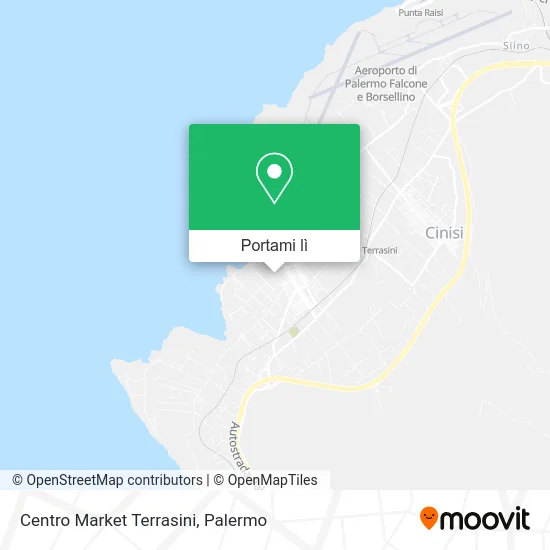 Mappa Centro Market Terrasini